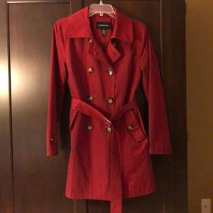 Red raincoat